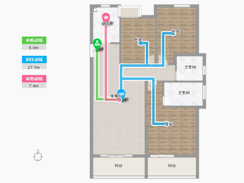 福建省-厦门市-住宅莲花首岸和院-121.10-户型库-动静线