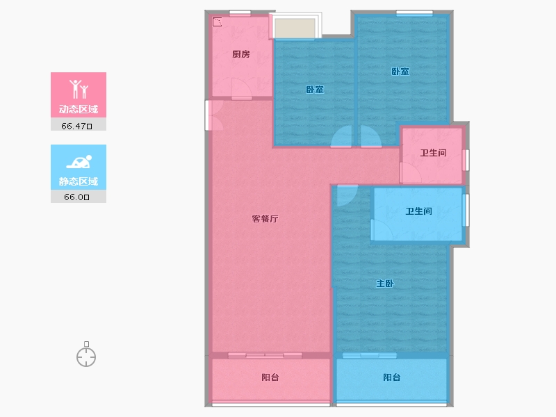 福建省-厦门市-住宅莲花首岸和院-121.10-户型库-动静分区