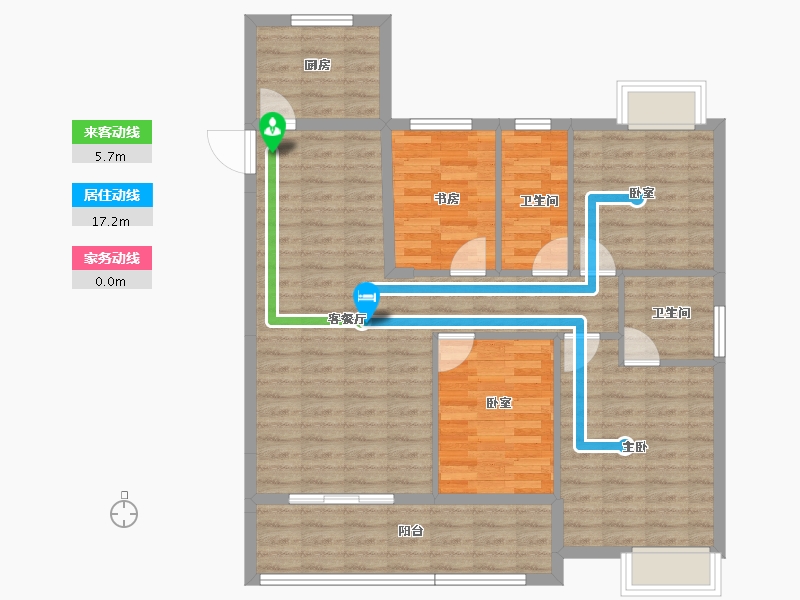 湖北省-黄冈市-景江豪庭-99.19-户型库-动静线