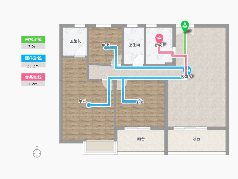 福建省-厦门市-住宅莲花首岸和院-101.99-户型库-动静线