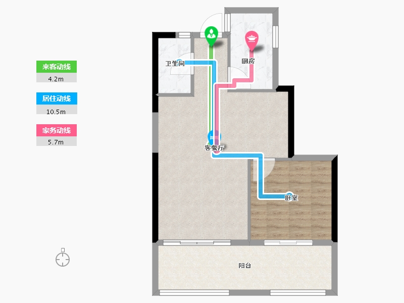 福建省-厦门市-印华南滨豪庭-70.00-户型库-动静线