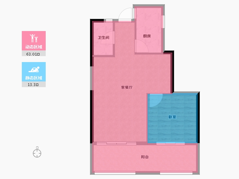 福建省-厦门市-印华南滨豪庭-70.00-户型库-动静分区