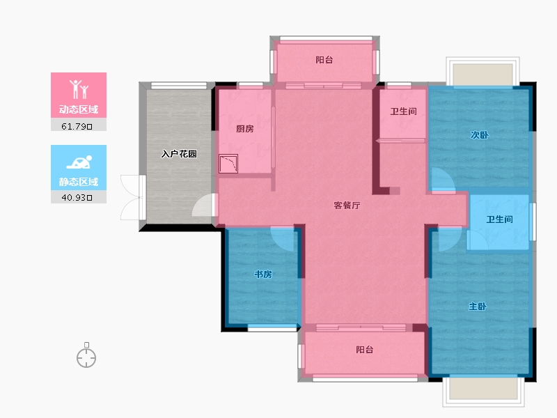 湖南省-湘潭市-太阳城-102.18-户型库-动静分区