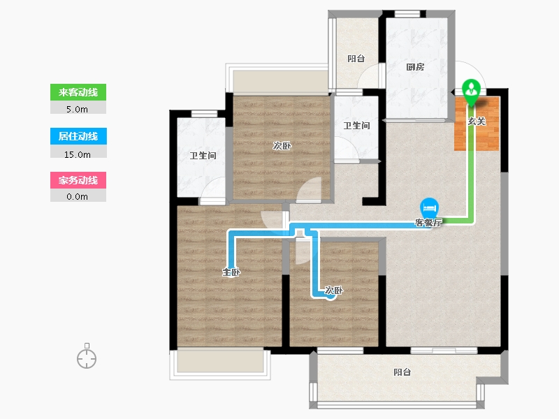 江苏省-常州市-中企·檀悦名居-99.99-户型库-动静线