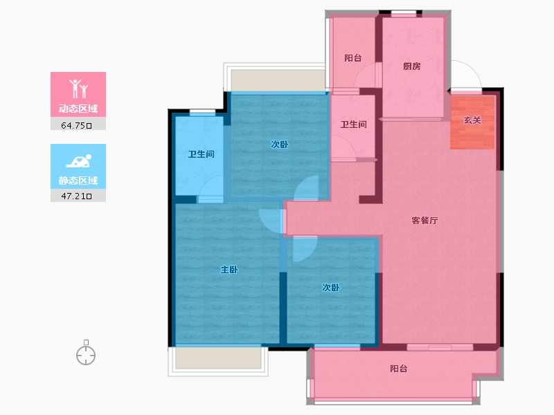 江苏省-常州市-中企·檀悦名居-99.99-户型库-动静分区