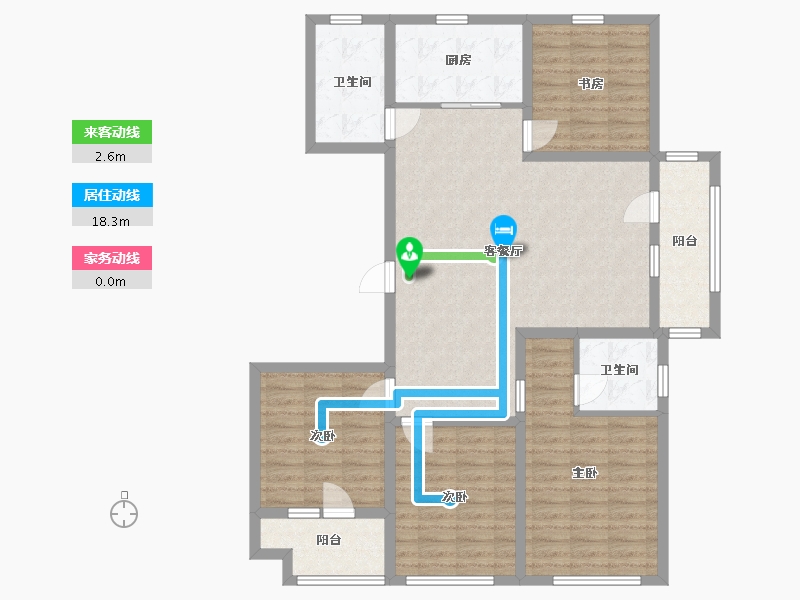 山东省-临沂市-青啤龍悦湾-114.00-户型库-动静线