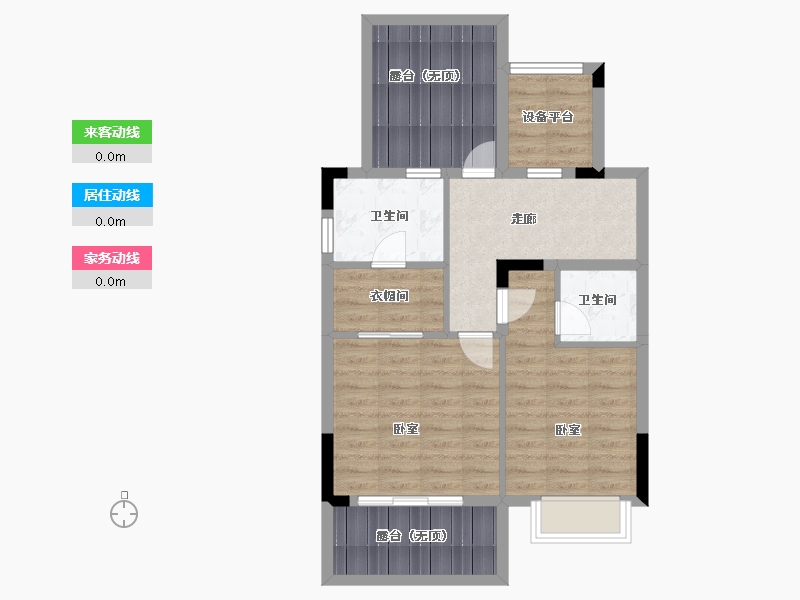 浙江省-绍兴市-阳光城檀悦-68.20-户型库-动静线