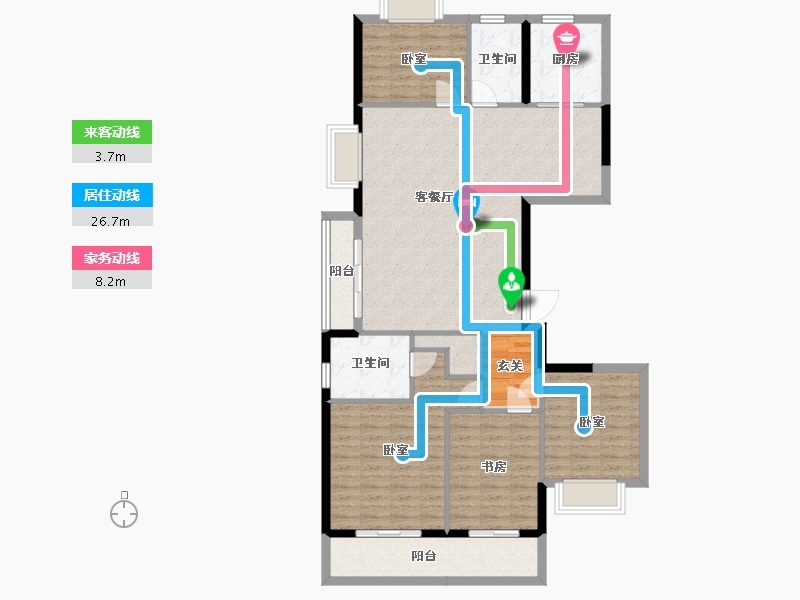 湖北省-武汉市-中建壹品澜荟-123.30-户型库-动静线