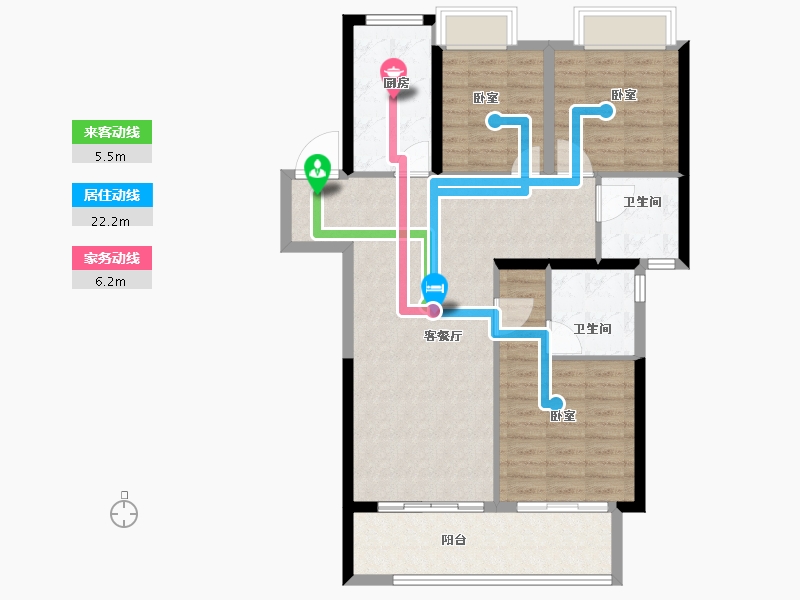 湖北省-孝感市-湖北交投颐和华府-94.00-户型库-动静线