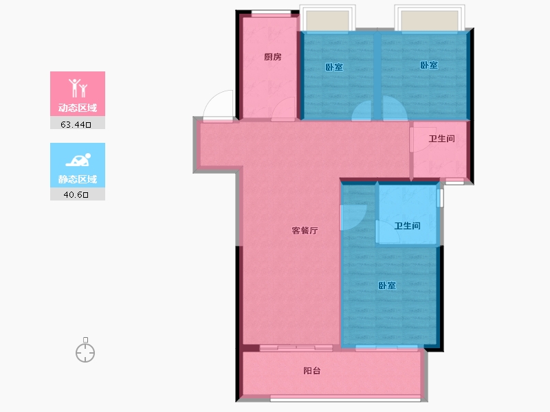 湖北省-孝感市-湖北交投颐和华府-94.00-户型库-动静分区