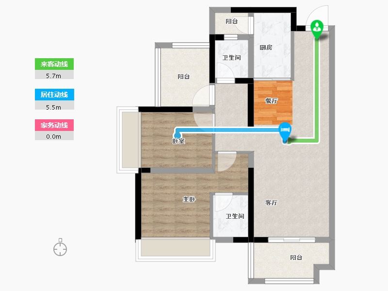 广东省-惠州市-金科颐景园-74.18-户型库-动静线