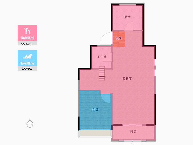 江苏省-常州市-融创滨湖御园-110.59-户型库-动静分区