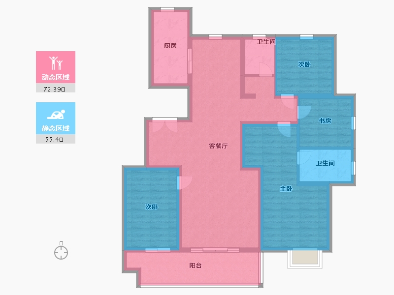 山东省-临沂市-泓尚华府-113.99-户型库-动静分区