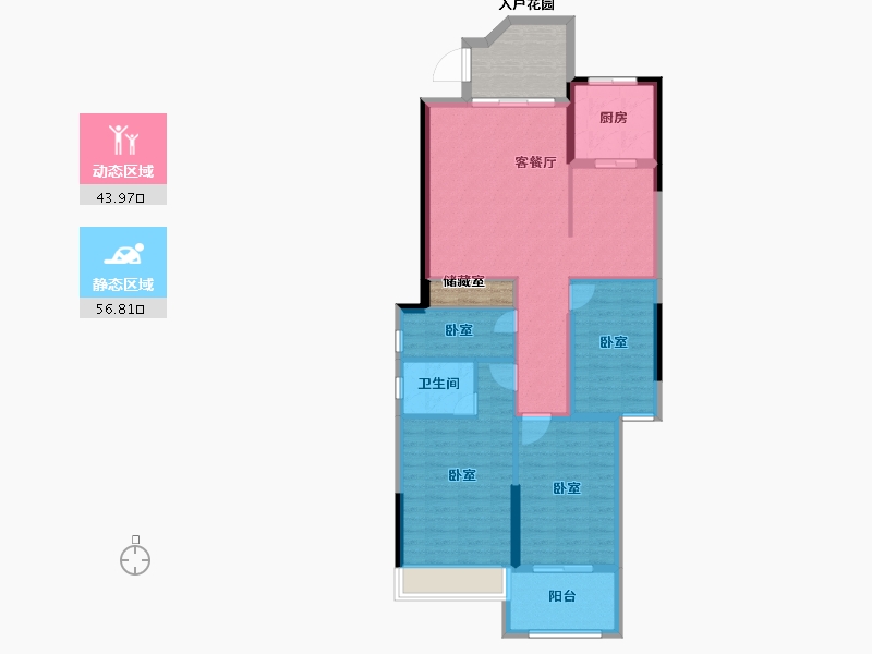 广东省-汕头市-江南星语2期-99.00-户型库-动静分区