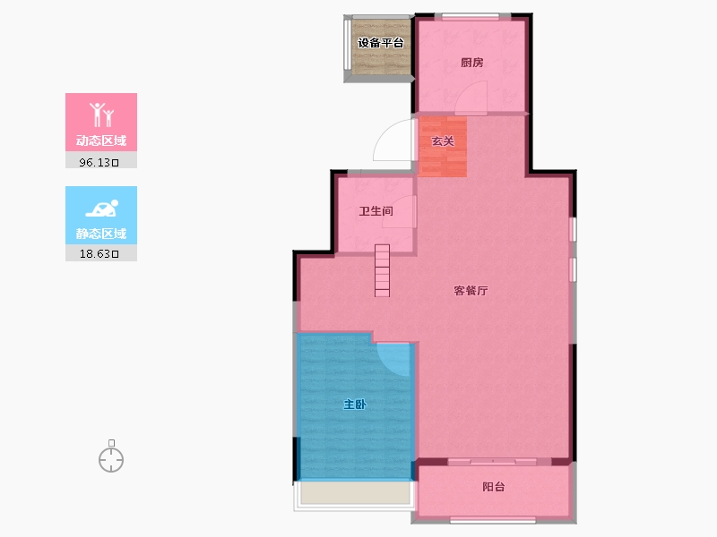 江苏省-常州市-融创滨湖御园-110.01-户型库-动静分区