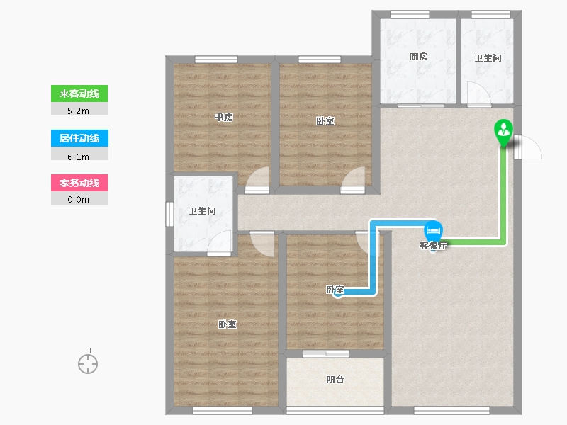 山东省-潍坊市-恒信书香门第-120.01-户型库-动静线