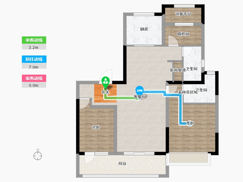 江苏省-常州市-中建朗诗熙华雅园-98.00-户型库-动静线