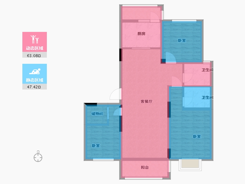 河南省-许昌市-中航文峰上城-97.99-户型库-动静分区