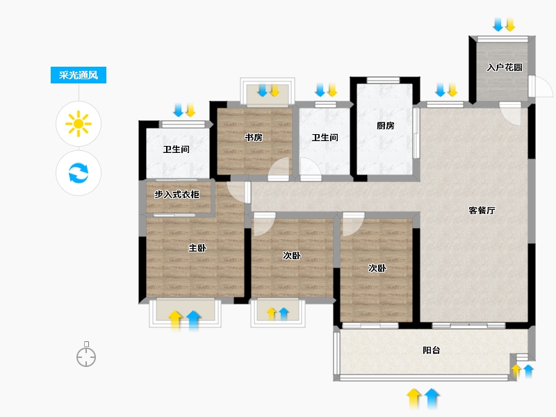 江西省-上饶市-新力新天地-109.00-户型库-采光通风