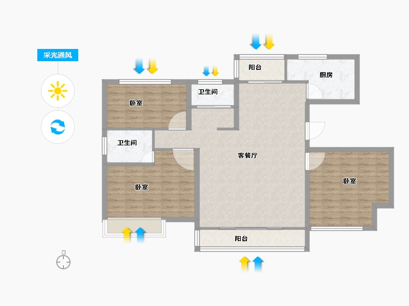 河南省-商丘市-御景华府-112.01-户型库-采光通风