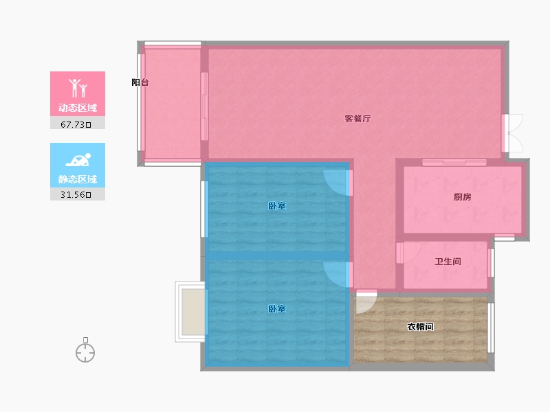 河南省-开封市-悦城壹号院-98.99-户型库-动静分区