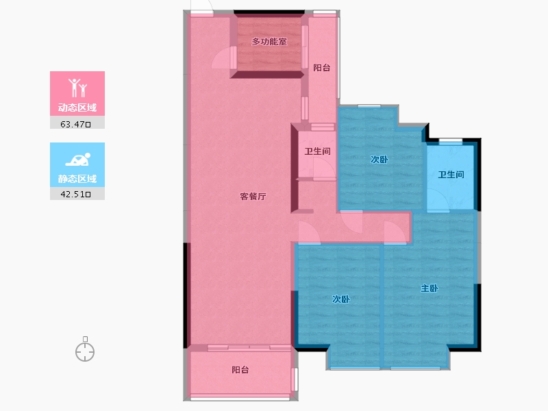 广西壮族自治区-钦州市-港泰城-95.70-户型库-动静分区