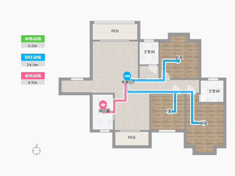 湖南省-常德市-致远·东城御府-98.52-户型库-动静线