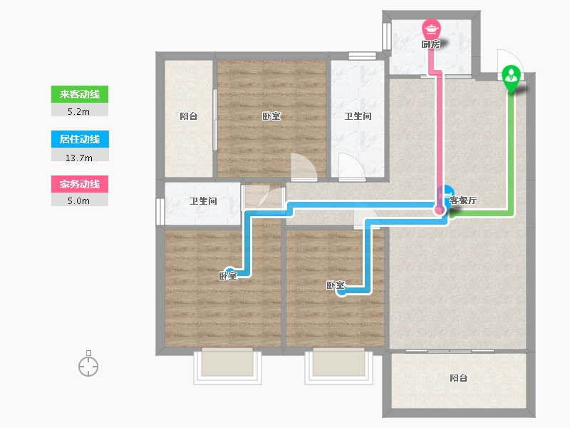 湖南省-衡阳市-山河国际-94.11-户型库-动静线