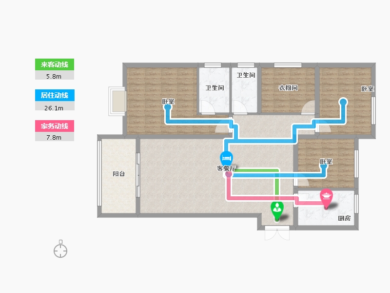 河南省-开封市-悦城壹号院-126.35-户型库-动静线