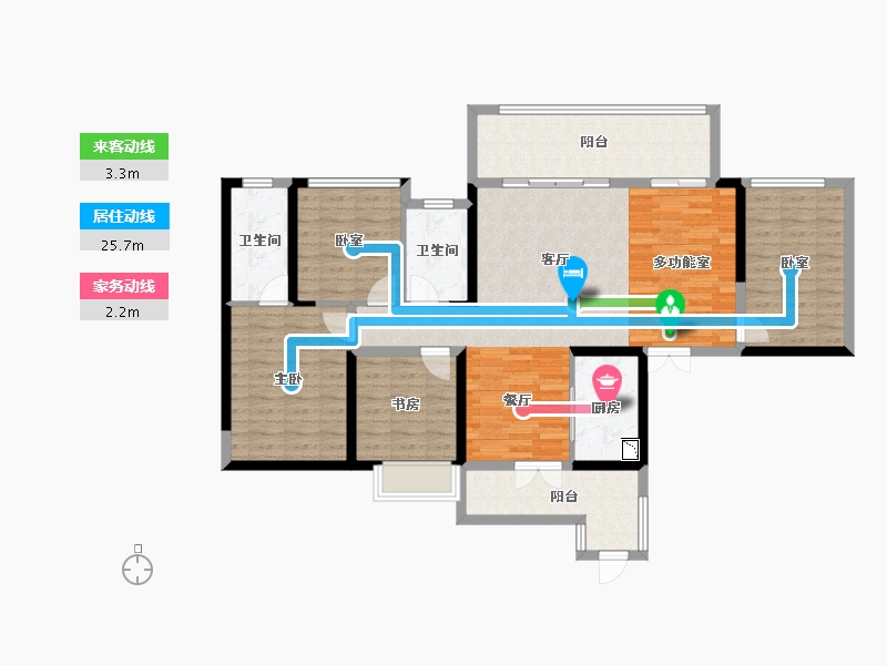 湖南省-衡阳市-金钟府-120.38-户型库-动静线