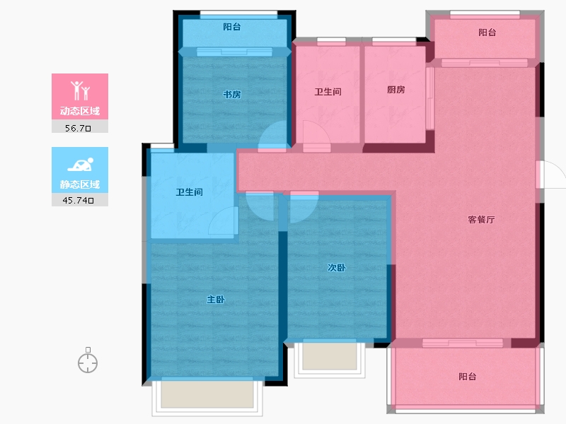 江西省-上饶市-新力新天地-91.00-户型库-动静分区