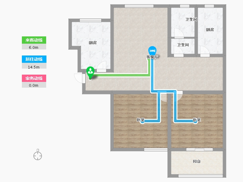 山东省-济宁市-龙翔御书坊-103.00-户型库-动静线