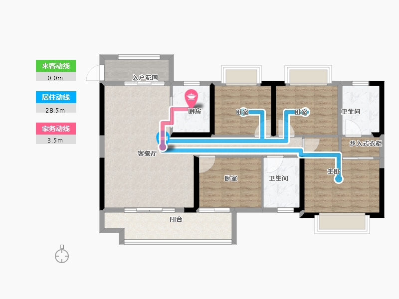 江西省-上饶市-万年·华泽城-103.00-户型库-动静线