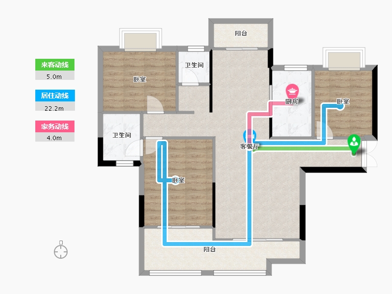 湖南省-株洲市-学府港湾二期-98.05-户型库-动静线