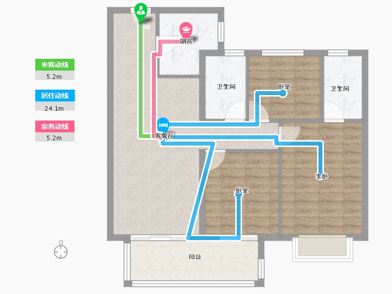 江西省-上饶市-鹏辉·博悦府-81.99-户型库-动静线