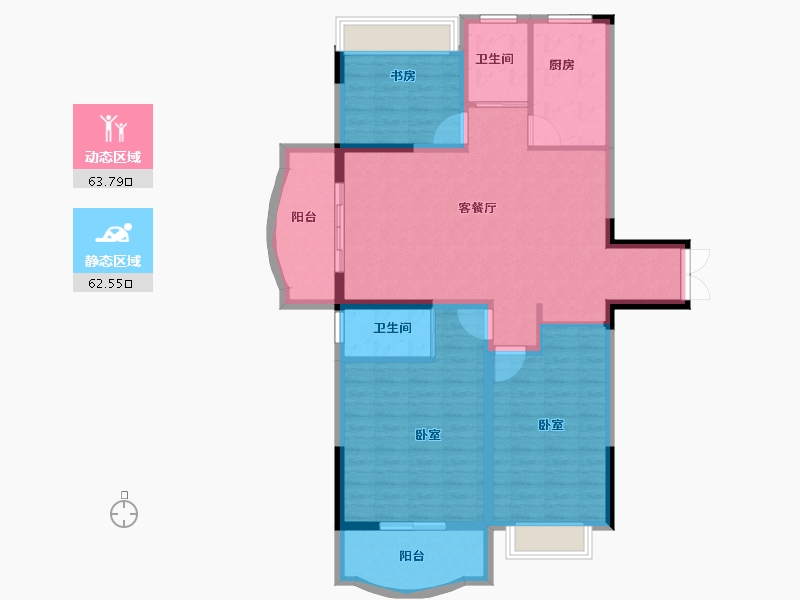 河南省-郑州市-志强理想名城-114.55-户型库-动静分区