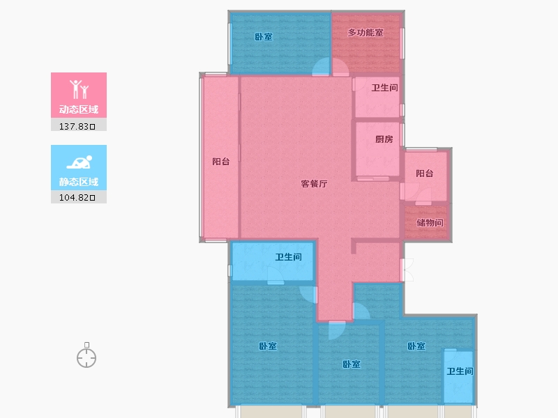 河南省-商丘市-碧桂园天悦三期-221.00-户型库-动静分区