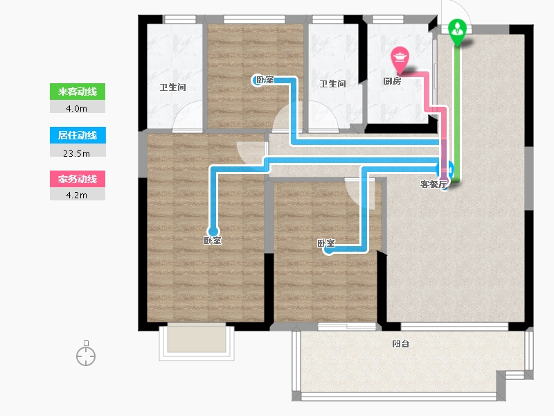 江西省-上饶市-万年·华泽城-95.00-户型库-动静线