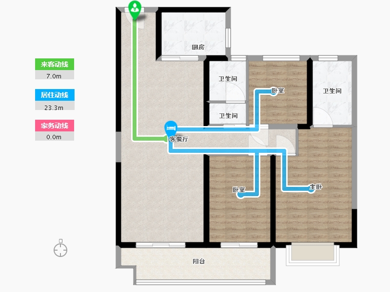 江苏省-宿迁市-新城玺樾府-109.01-户型库-动静线