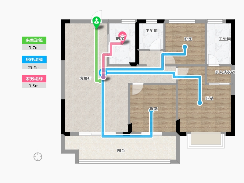 江西省-上饶市-万年·华泽城-90.09-户型库-动静线