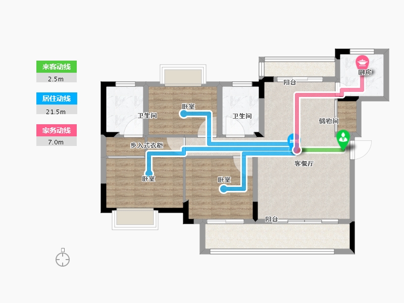 江西省-上饶市-万年·华泽城-94.01-户型库-动静线