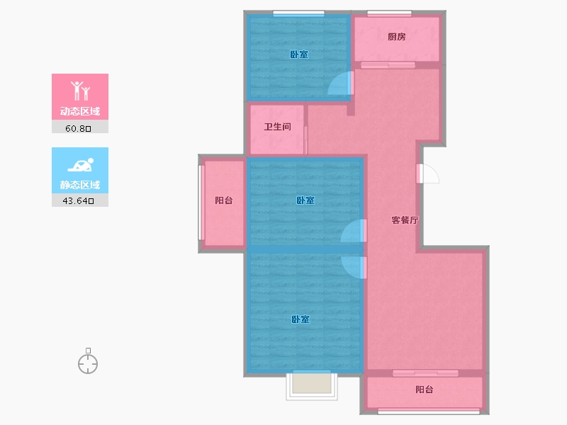 河南省-开封市-东京御园-92.34-户型库-动静分区