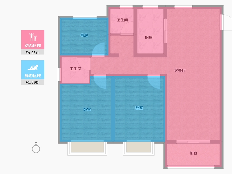 山东省-德州市-润德公馆-99.00-户型库-动静分区