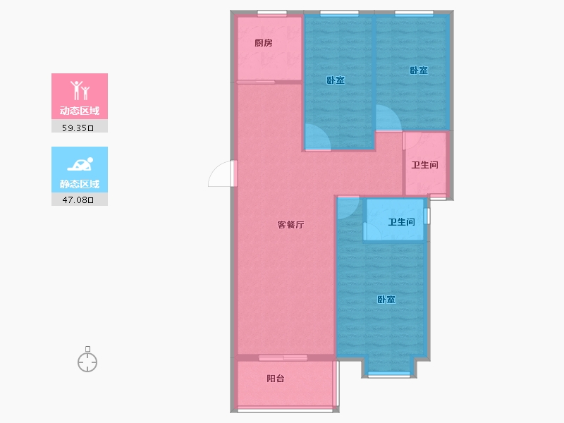 湖北省-黄冈市-锦上城-97.42-户型库-动静分区