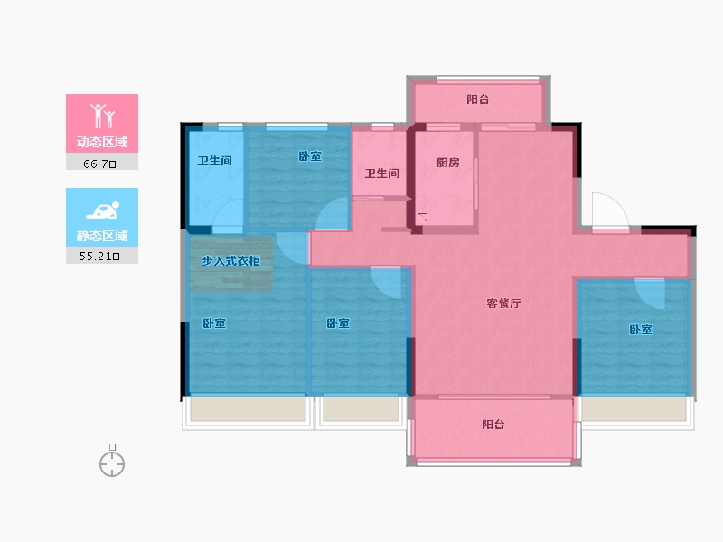 河南省-商丘市-碧桂园木兰郡-110.00-户型库-动静分区