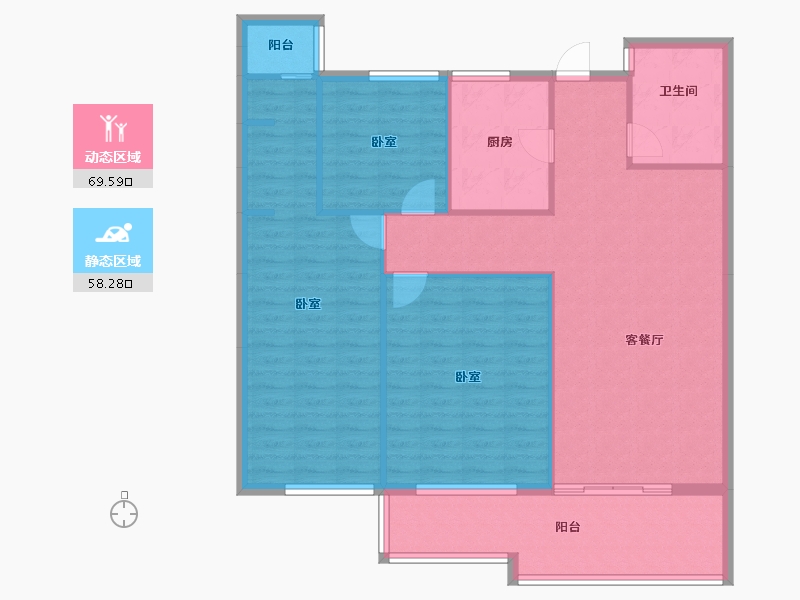 湖北省-黄冈市-山河万里-117.11-户型库-动静分区