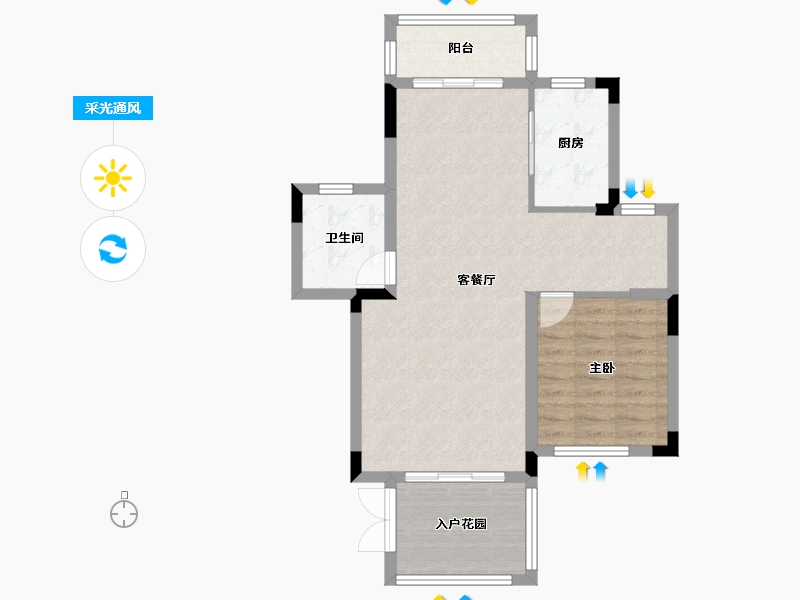 湖南省-株洲市-长房湘江府-69.00-户型库-采光通风