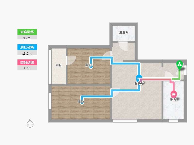 北京-北京市-万博苑-62.56-户型库-动静线