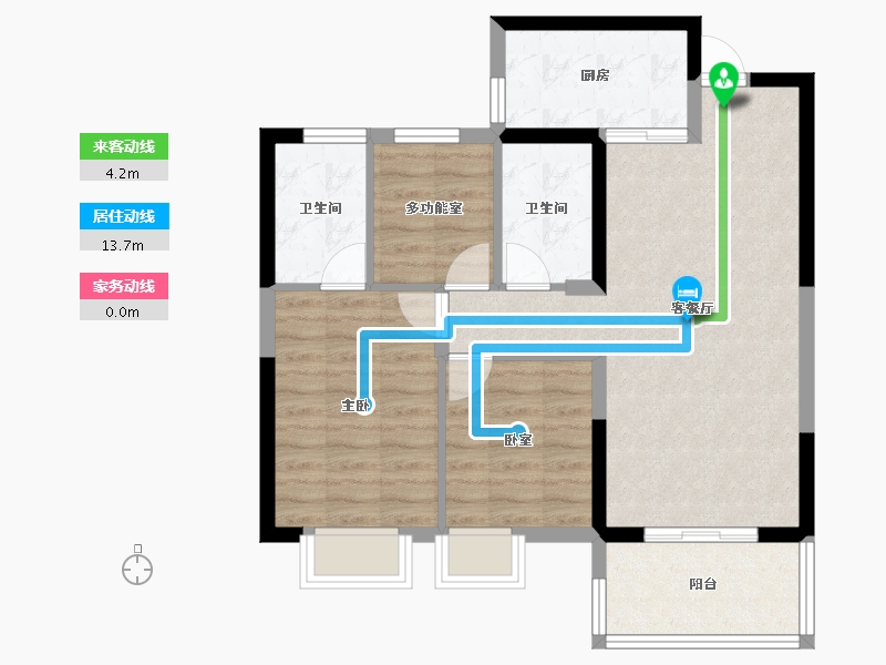 湖北省-黄冈市-黄州澳海府-75.36-户型库-动静线