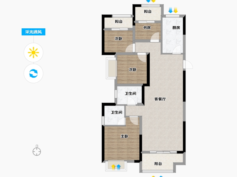 江西省-上饶市-新力新天地-100.00-户型库-采光通风